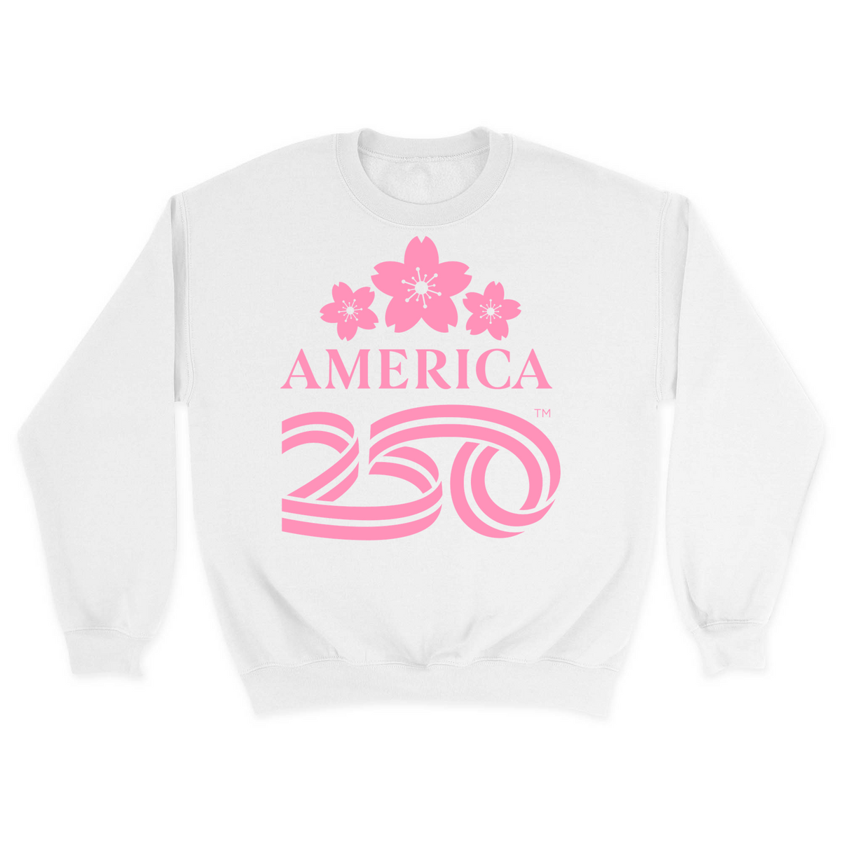 Unisex Small White Crewneck Sweatshirt