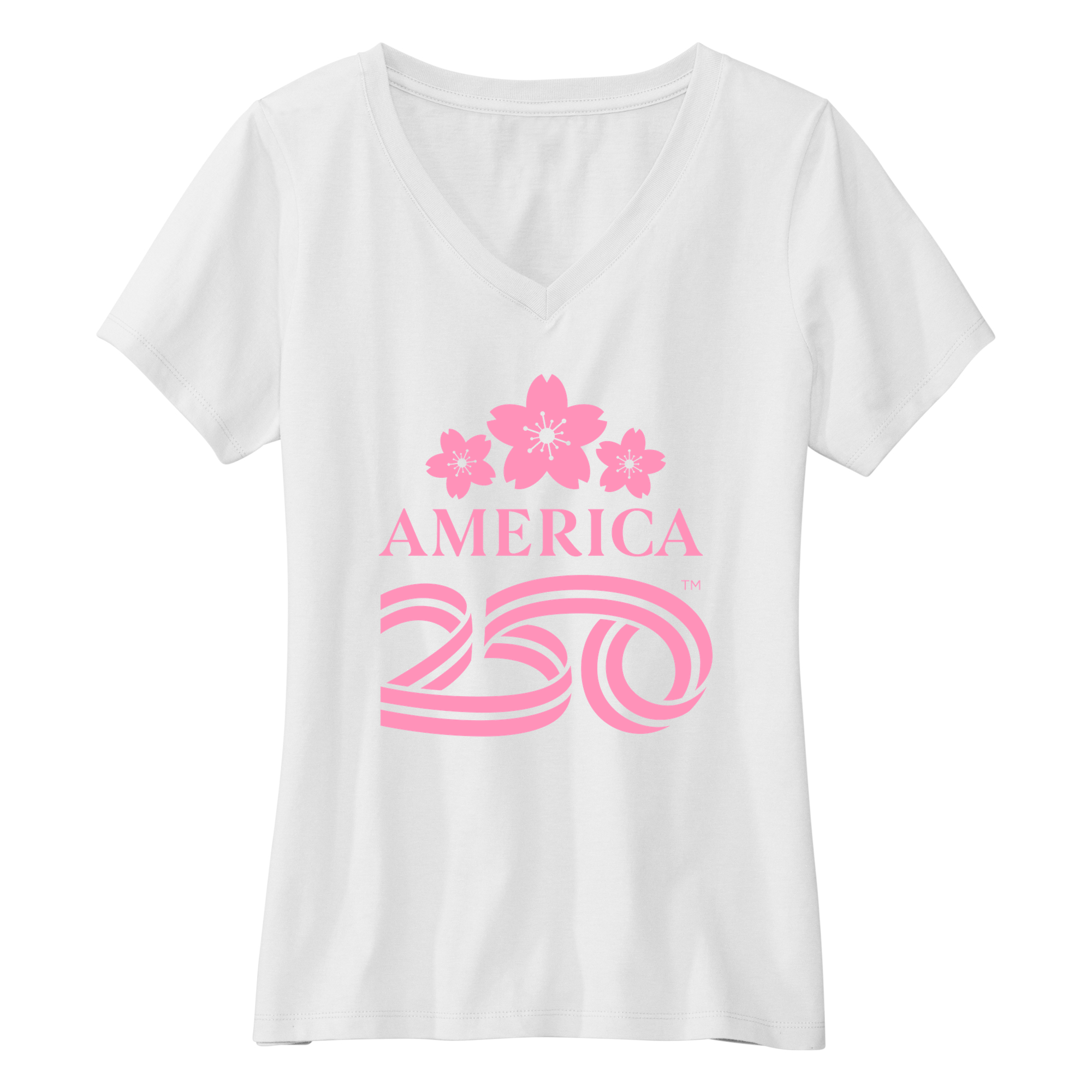 Womens Small White Short Sleeve V-neck Tee