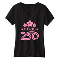 Womens Small Black Short Sleeve V-neck Tee