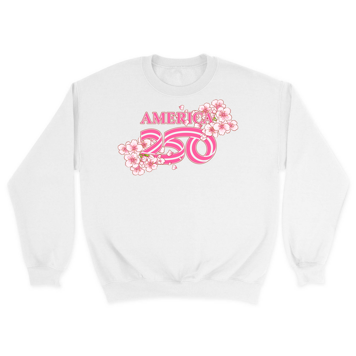 Unisex Small White Crewneck Sweatshirt