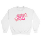 Unisex Small White Crewneck Sweatshirt