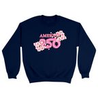 Unisex Small Navy Crewneck Sweatshirt