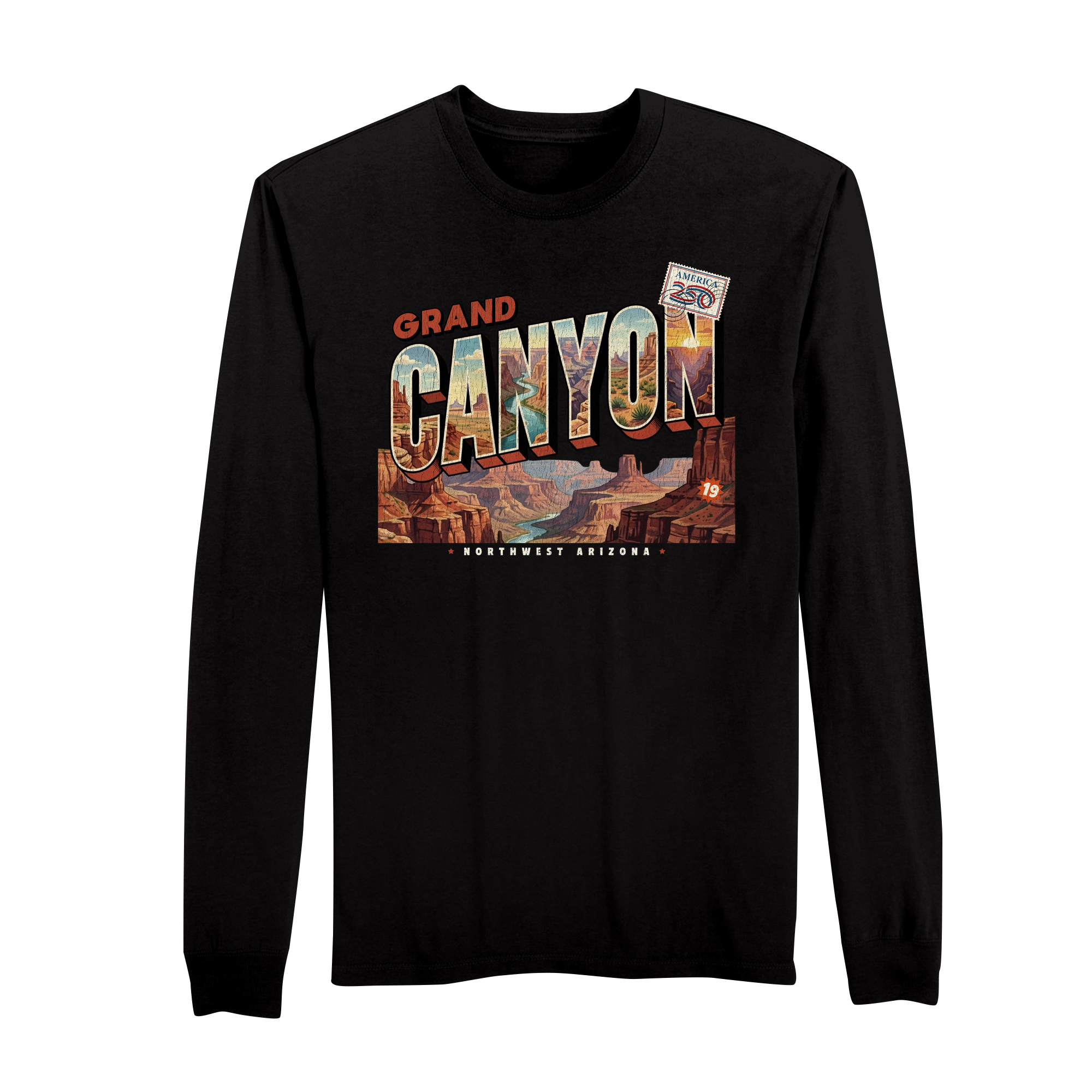 America250 Grand Canyon Men's Long Sleeve T-Shirt