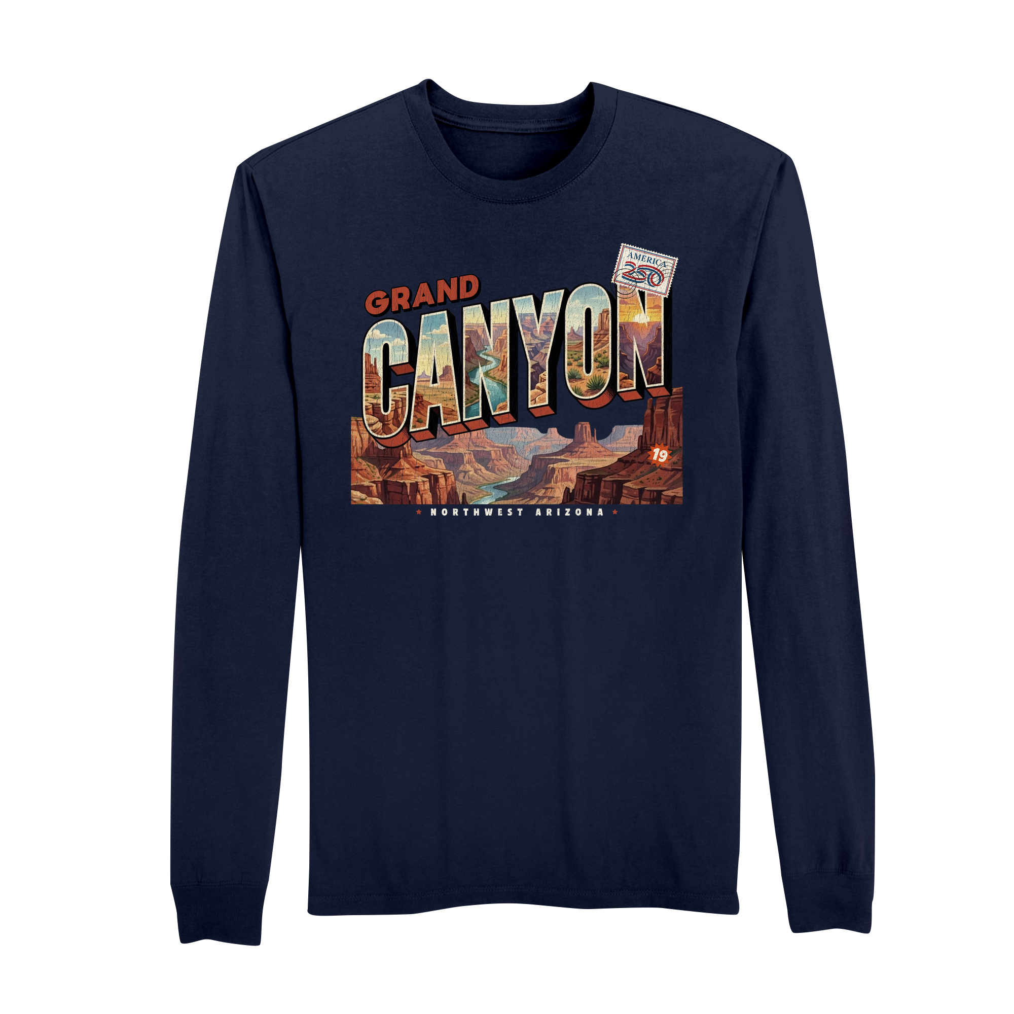 America250 Grand Canyon Men's Long Sleeve T-Shirt