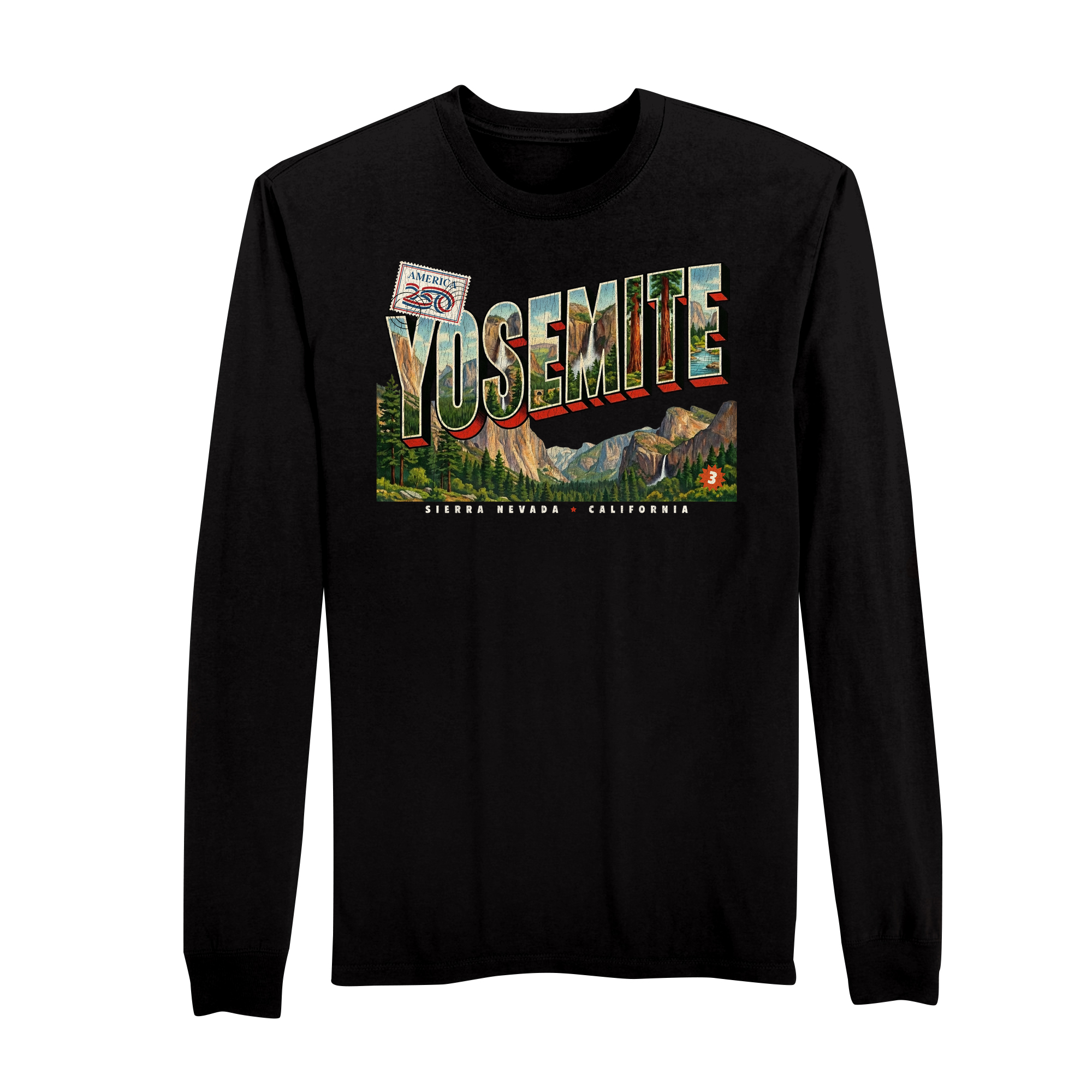 America250 Yosemite Men's Long Sleeve T-Shirt