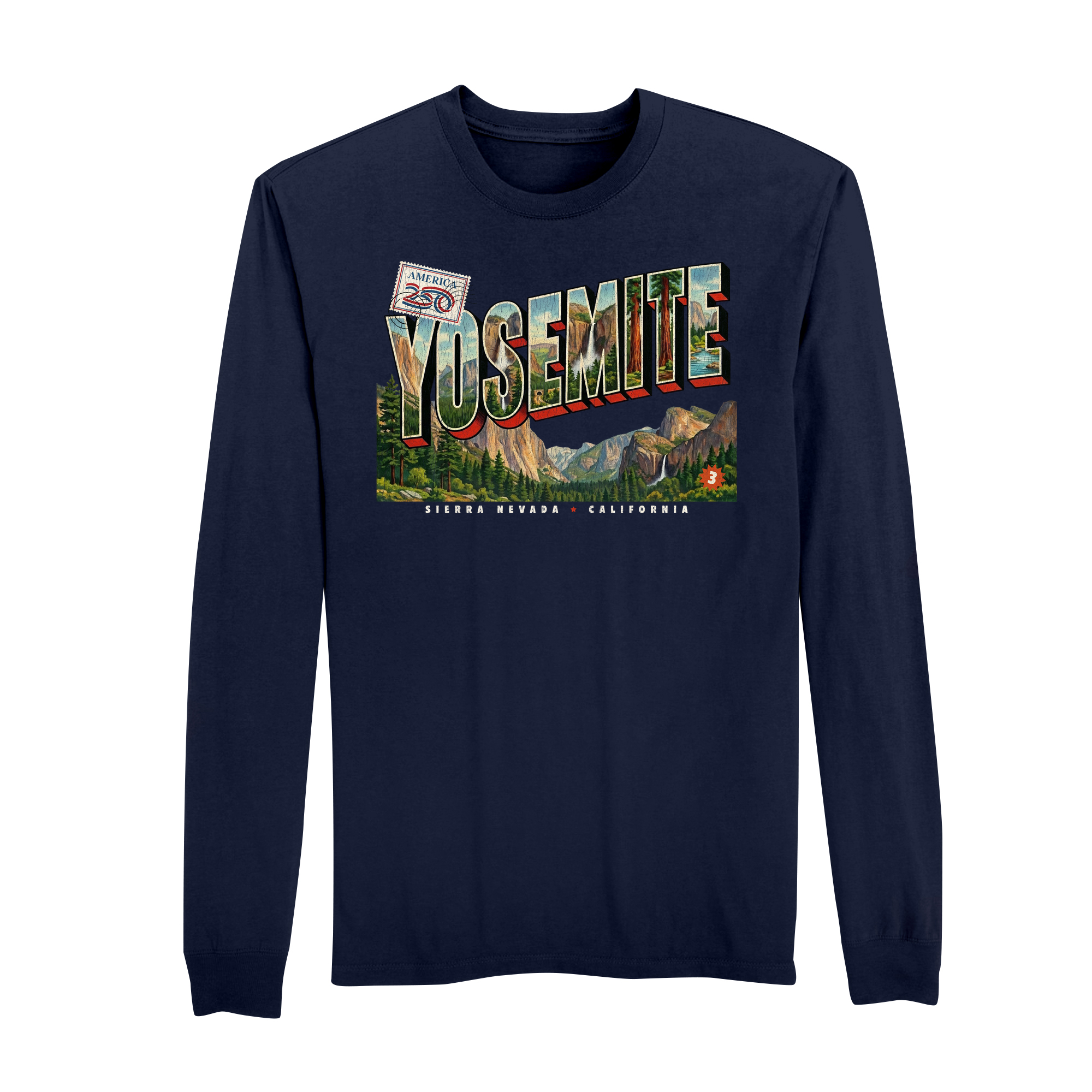 America250 Yosemite Men's Long Sleeve T-Shirt