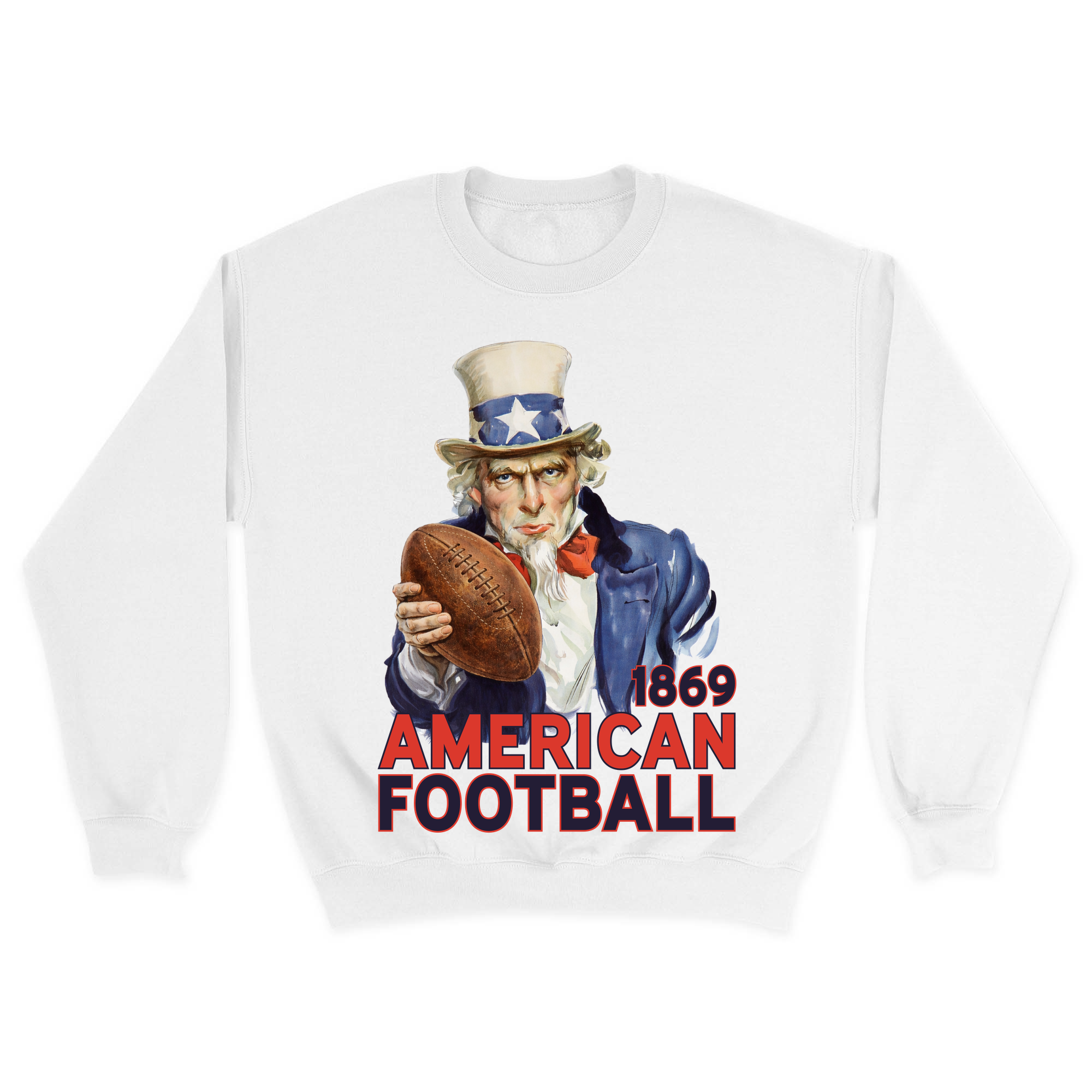 Unisex Small White Crewneck Sweatshirt