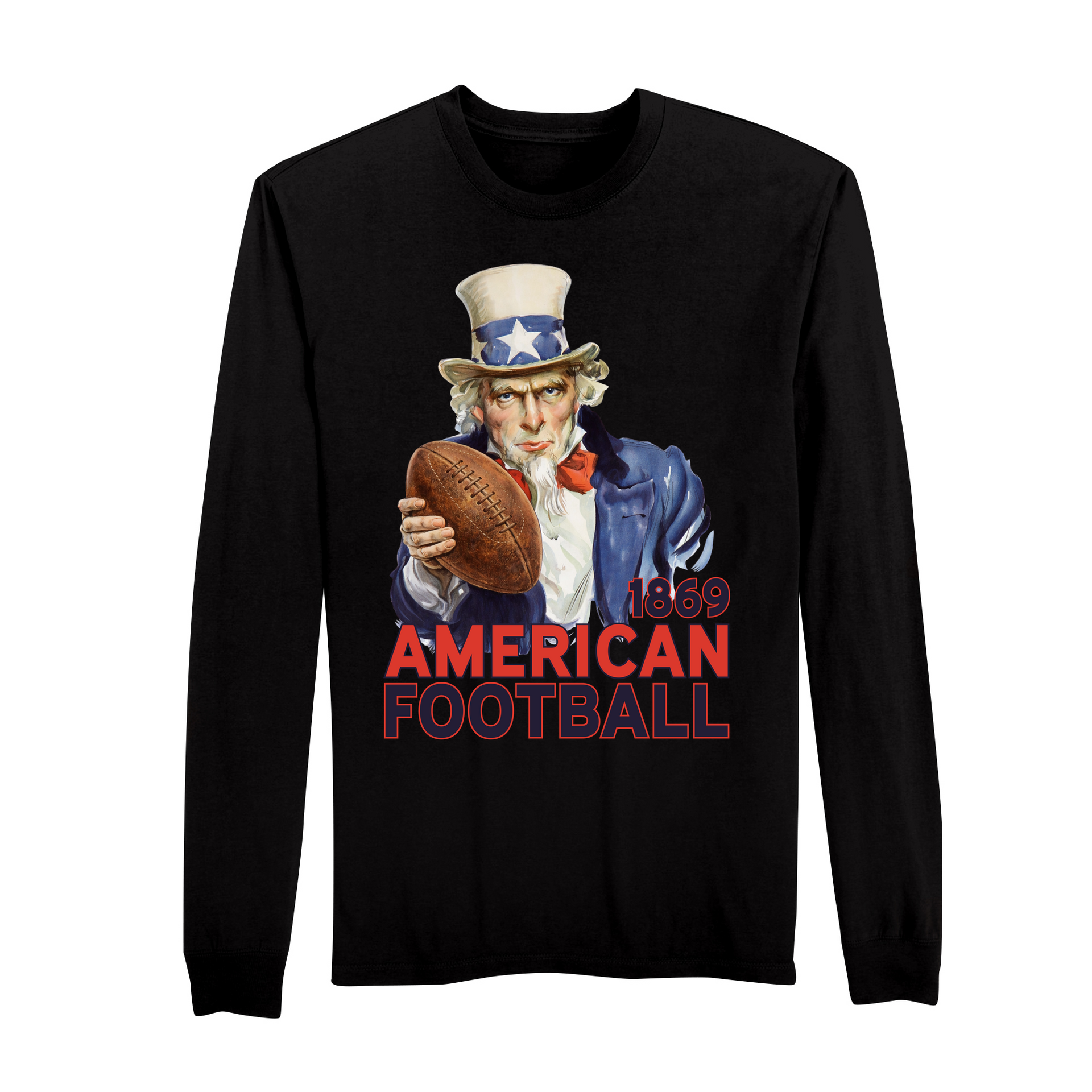 America250 We Want Football Men's Long Sleeve T-Shirt
