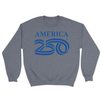 Unisex Small Dark Ash Crewneck Sweatshirt