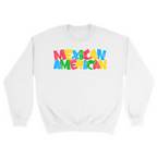 Unisex Small White Crewneck Sweatshirt
