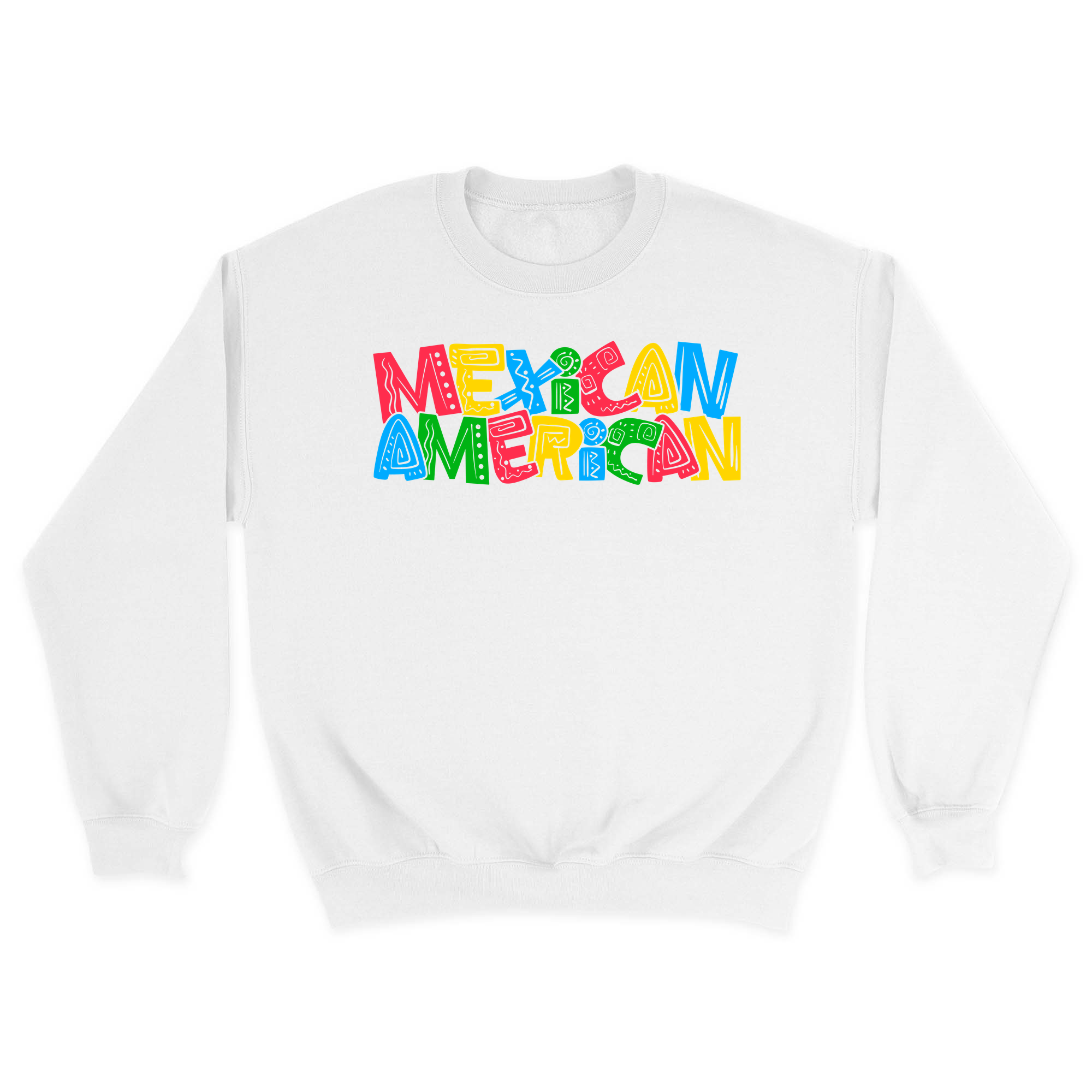 Unisex Small White Crewneck Sweatshirt