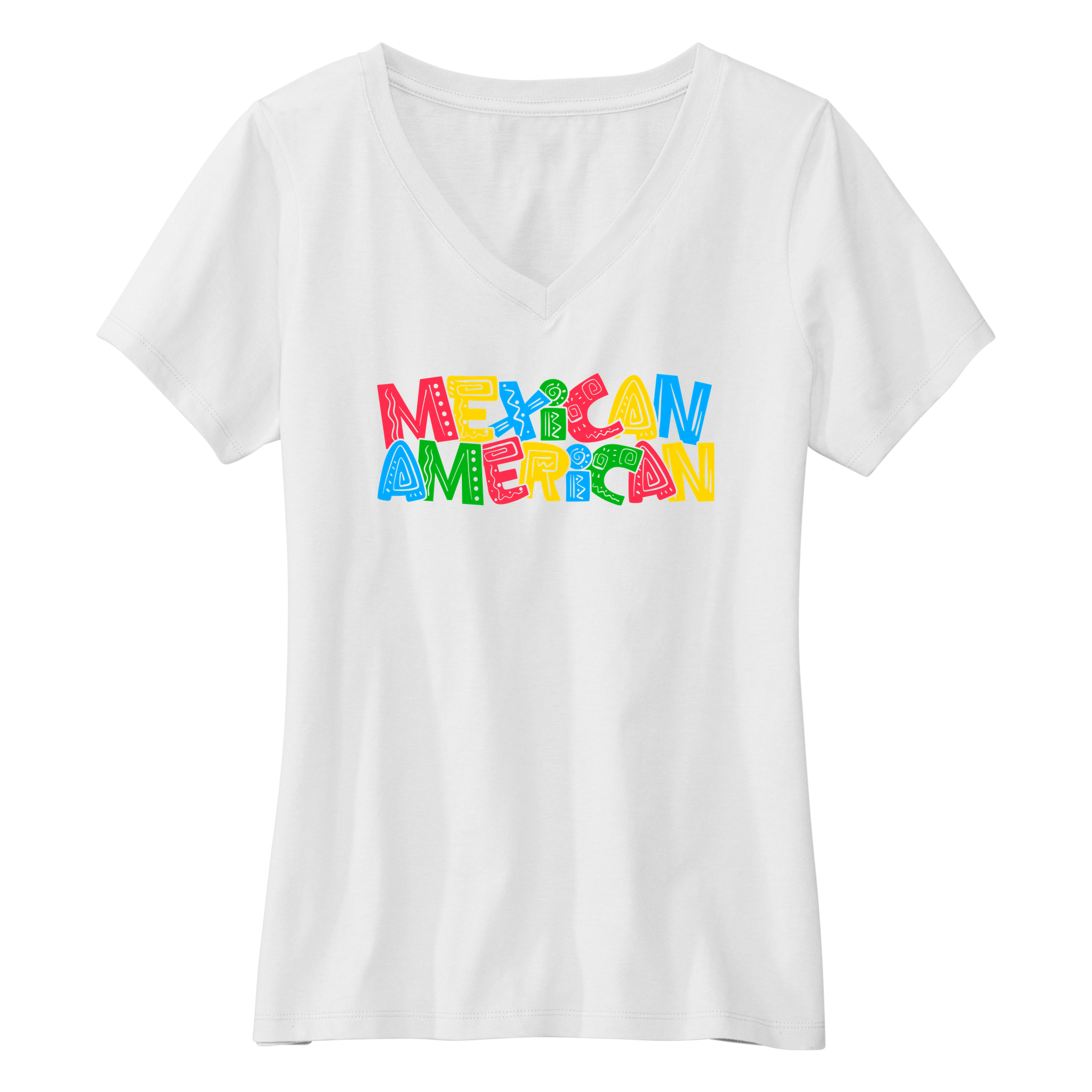 Womens Small White Short Sleeve V-neck Tee