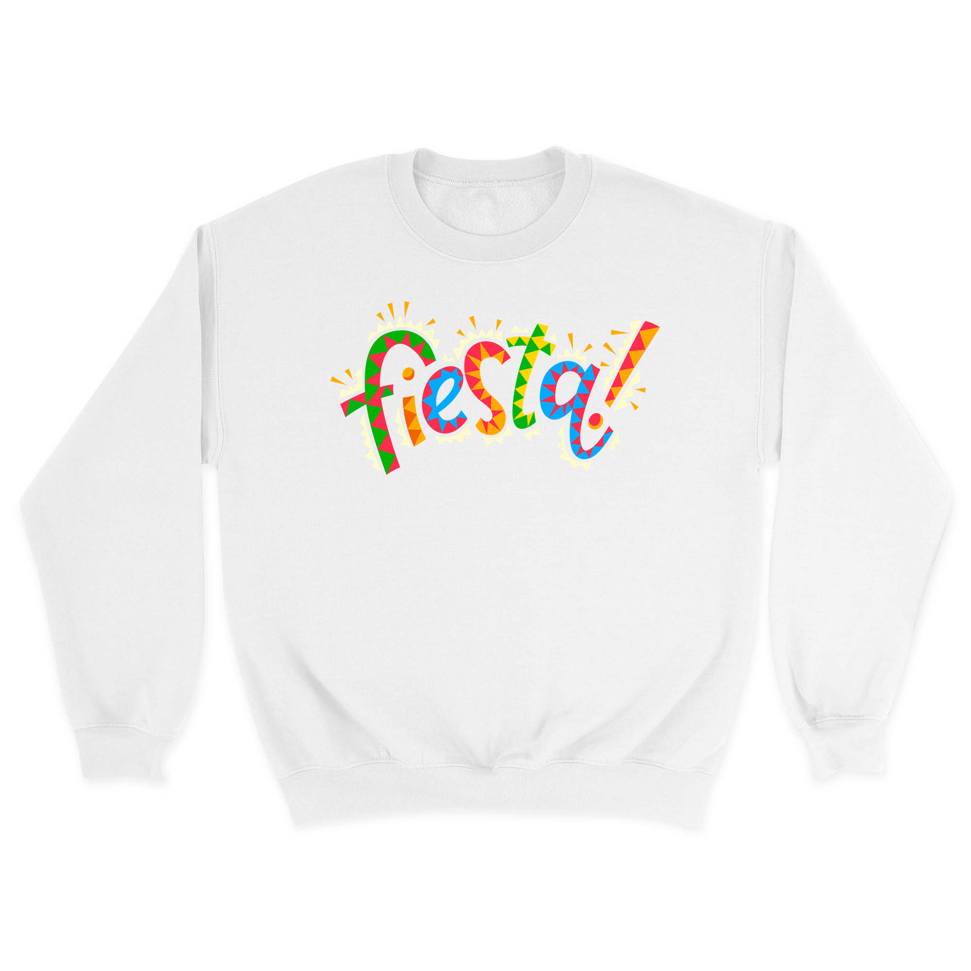 Unisex Small White Crewneck Sweatshirt