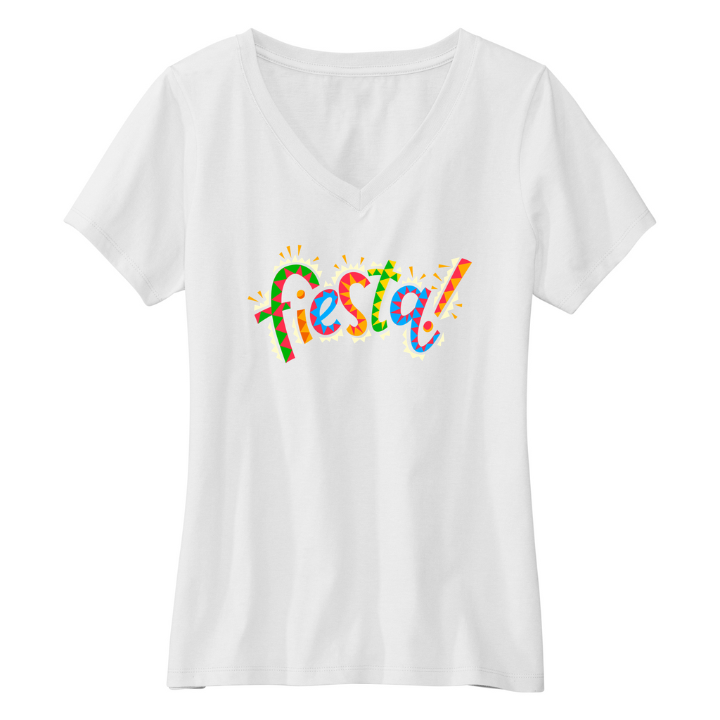 Womens Small White Short Sleeve V-neck Tee
