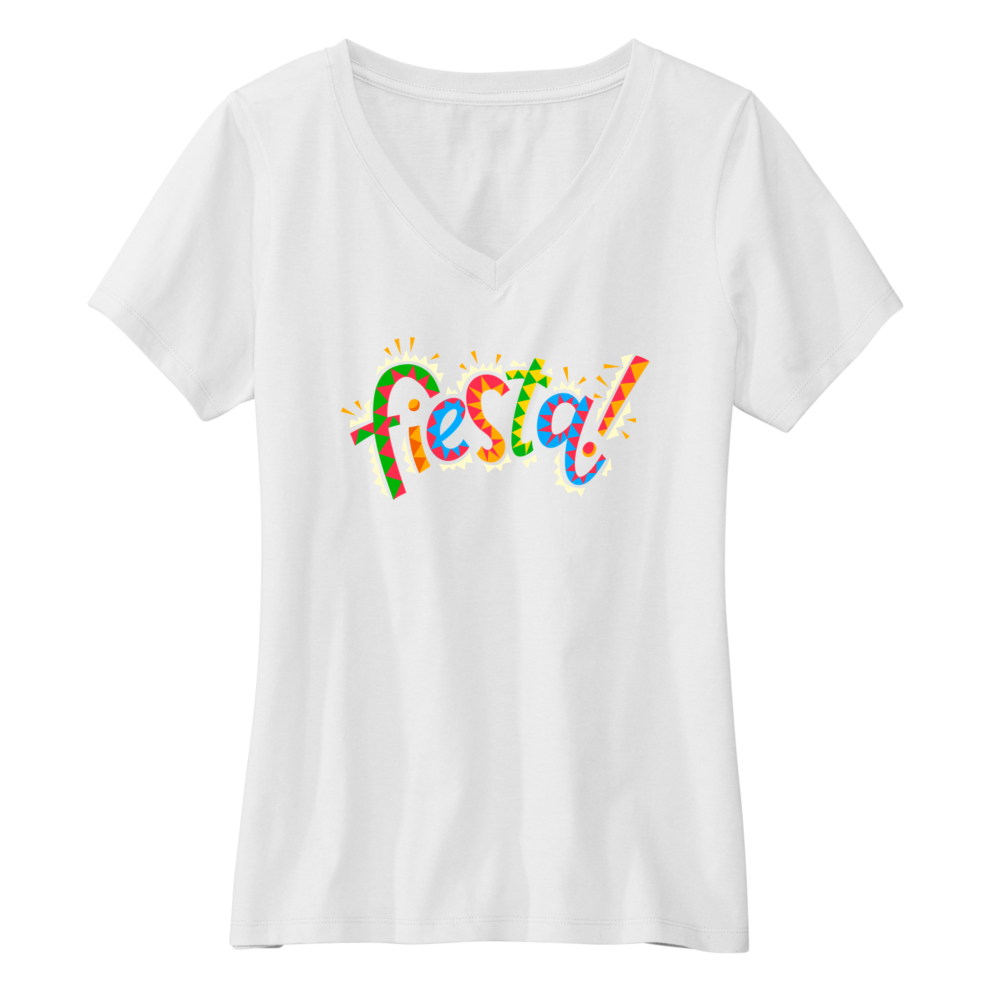 Womens Small White Short Sleeve V-neck Tee