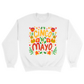 Unisex Small White Crewneck Sweatshirt
