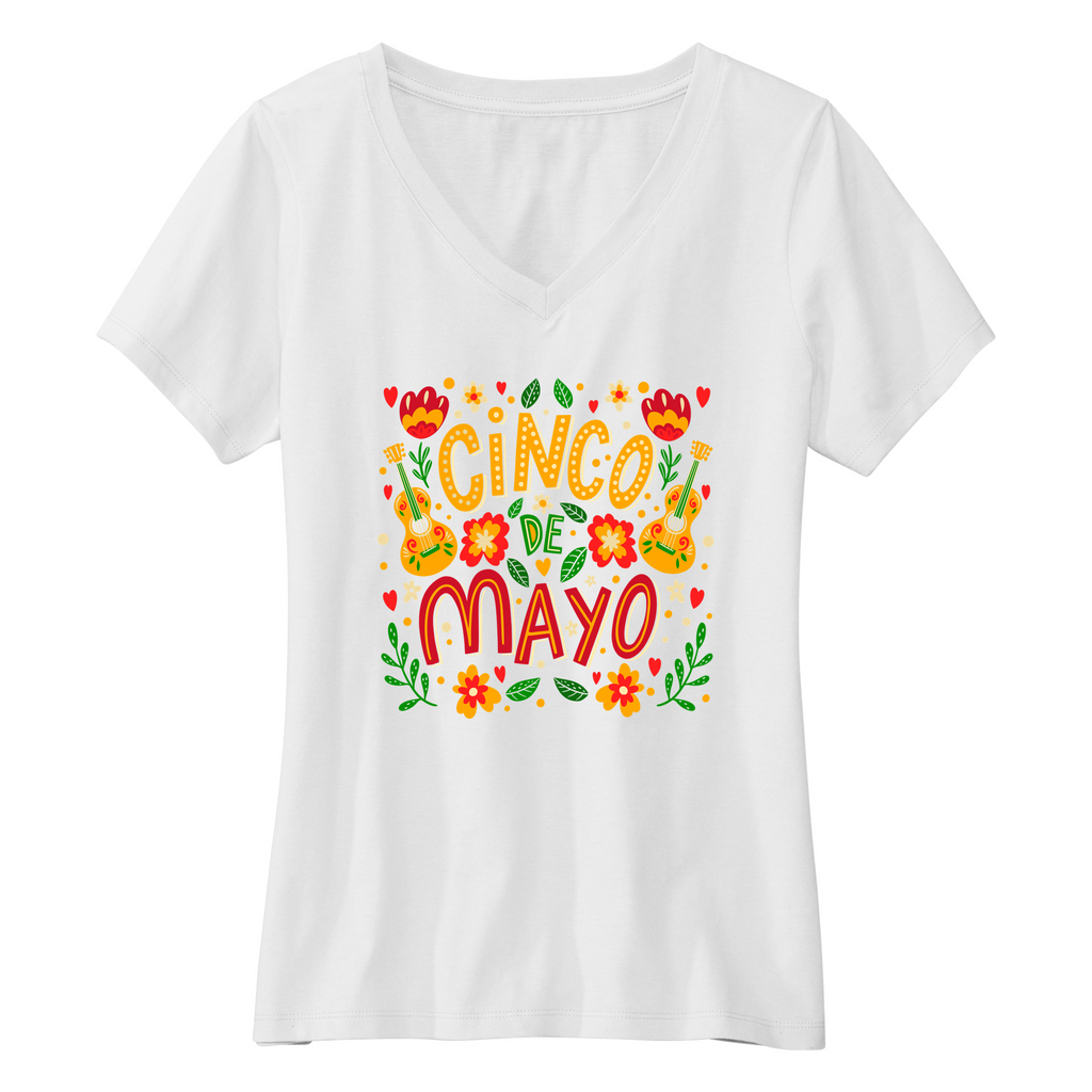 Womens Small White Short Sleeve V-neck Tee