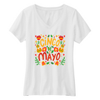 Womens Small White Short Sleeve V-neck Tee