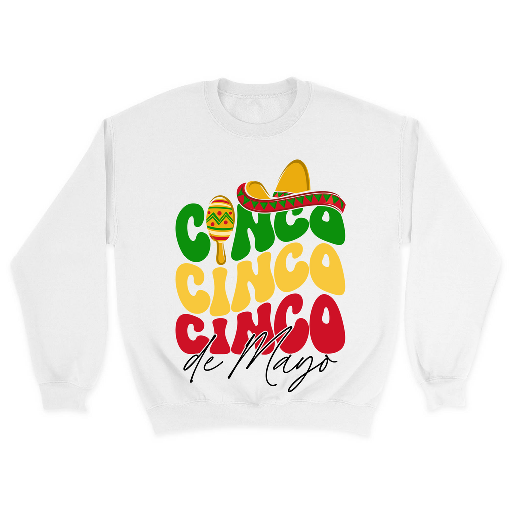 Unisex Small White Crewneck Sweatshirt