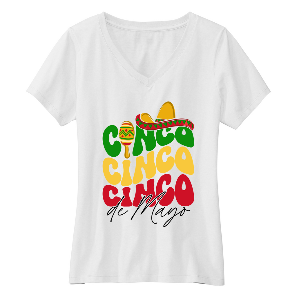 Womens Small White Short Sleeve V-neck Tee