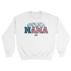 Unisex Small White Crewneck Sweatshirt