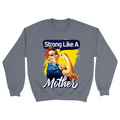 Unisex Small Dark Ash Crewneck Sweatshirt