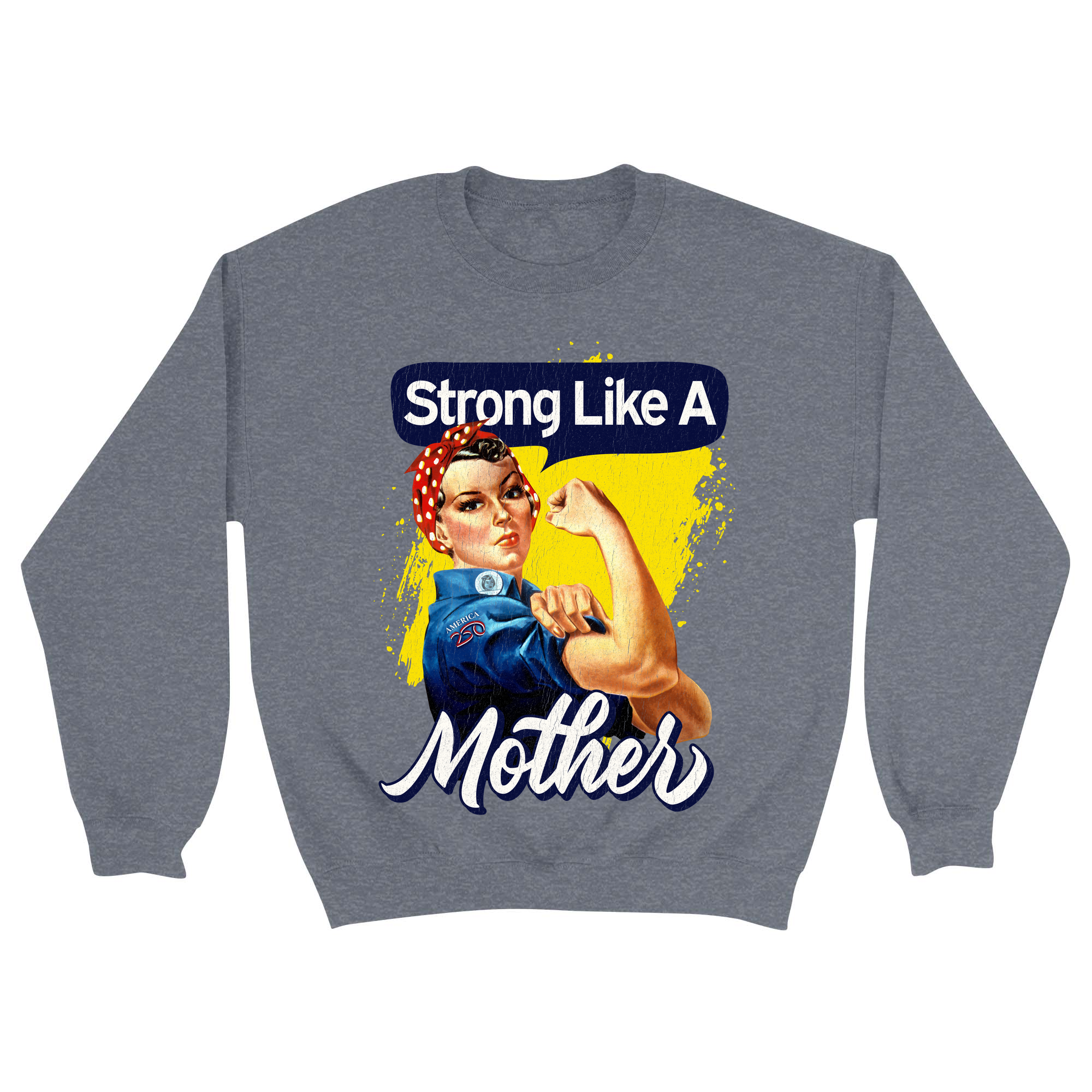 Unisex Small Dark Ash Crewneck Sweatshirt