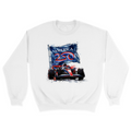 Unisex Small White Crewneck Sweatshirt