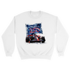 Unisex Small White Crewneck Sweatshirt