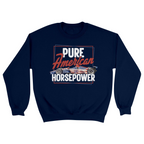 Unisex Small Navy Crewneck Sweatshirt