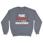 Unisex Small Dark Ash Crewneck Sweatshirt