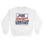 Unisex Small White Crewneck Sweatshirt