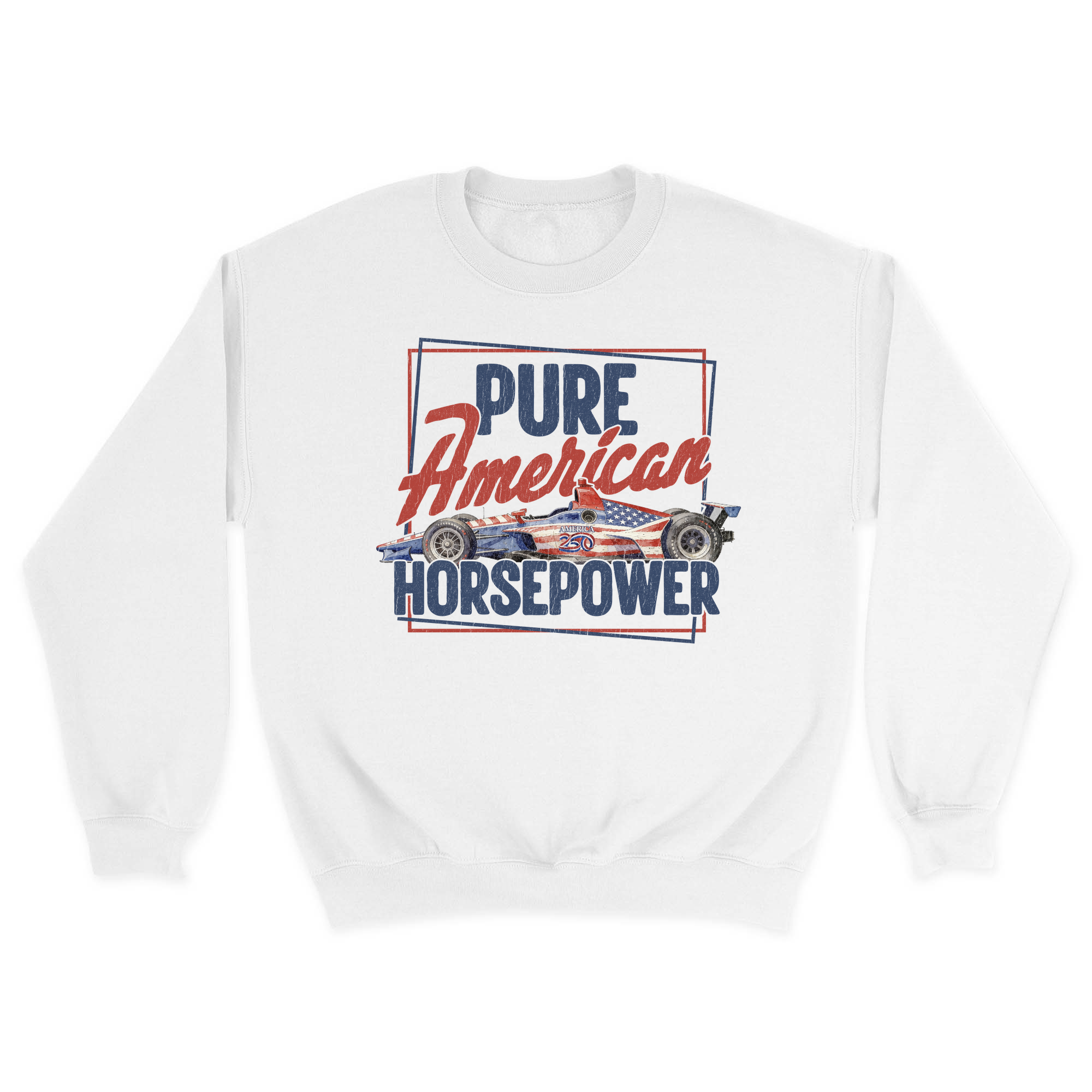 Unisex Small White Crewneck Sweatshirt
