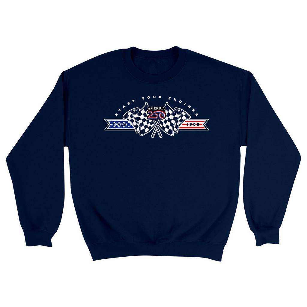 Unisex Small Navy Crewneck Sweatshirt