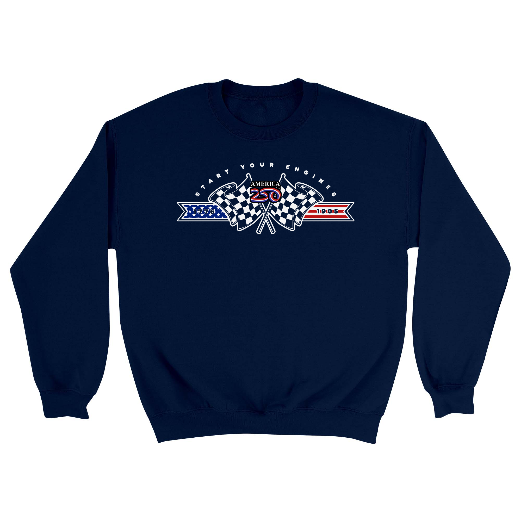 Unisex Small Navy Crewneck Sweatshirt