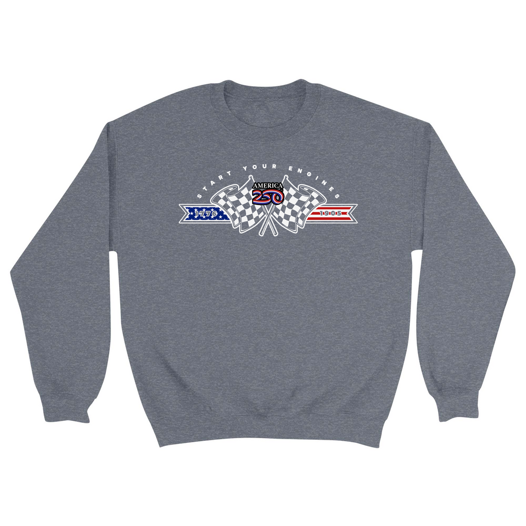 Unisex Small Dark Ash Crewneck Sweatshirt