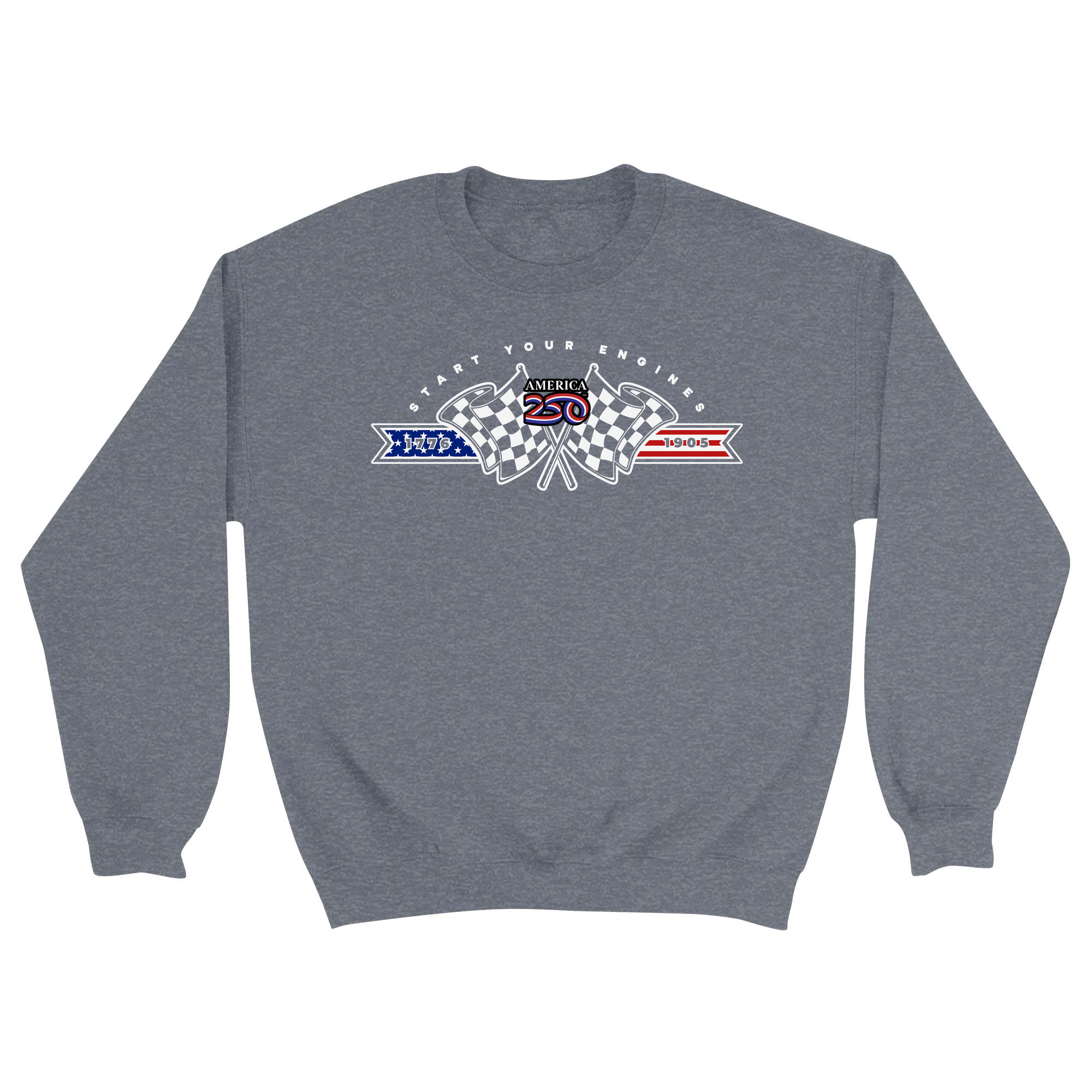Unisex Small Dark Ash Crewneck Sweatshirt