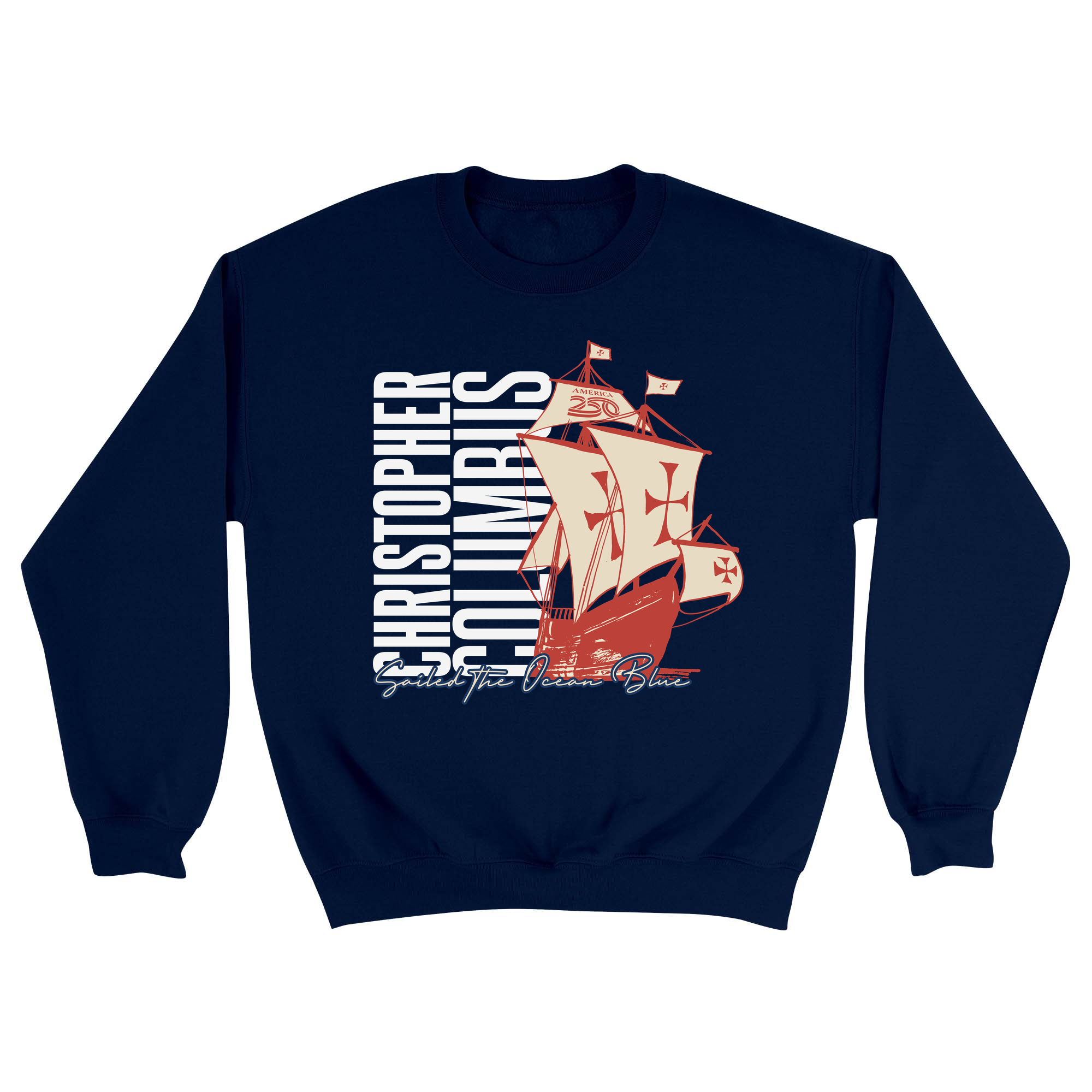 Unisex Small Navy Crewneck Sweatshirt