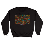Unisex Small Black Crewneck Sweatshirt