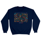 Unisex Small Navy Crewneck Sweatshirt