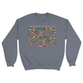 Unisex Small Dark Ash Crewneck Sweatshirt