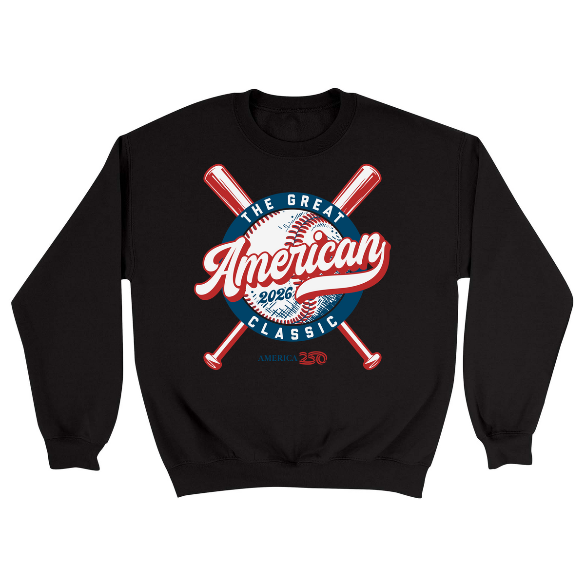 Unisex Small Black Crewneck Sweatshirt