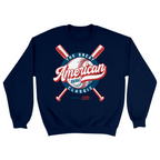 Unisex Small Navy Crewneck Sweatshirt