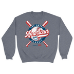 Unisex Small Dark Ash Crewneck Sweatshirt