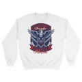 Unisex Small White Crewneck Sweatshirt