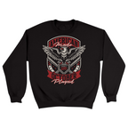 Unisex Small Black Crewneck Sweatshirt