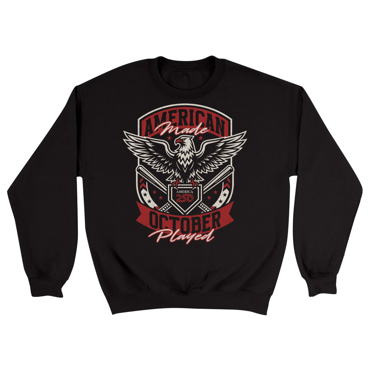 Unisex Small Black Crewneck Sweatshirt