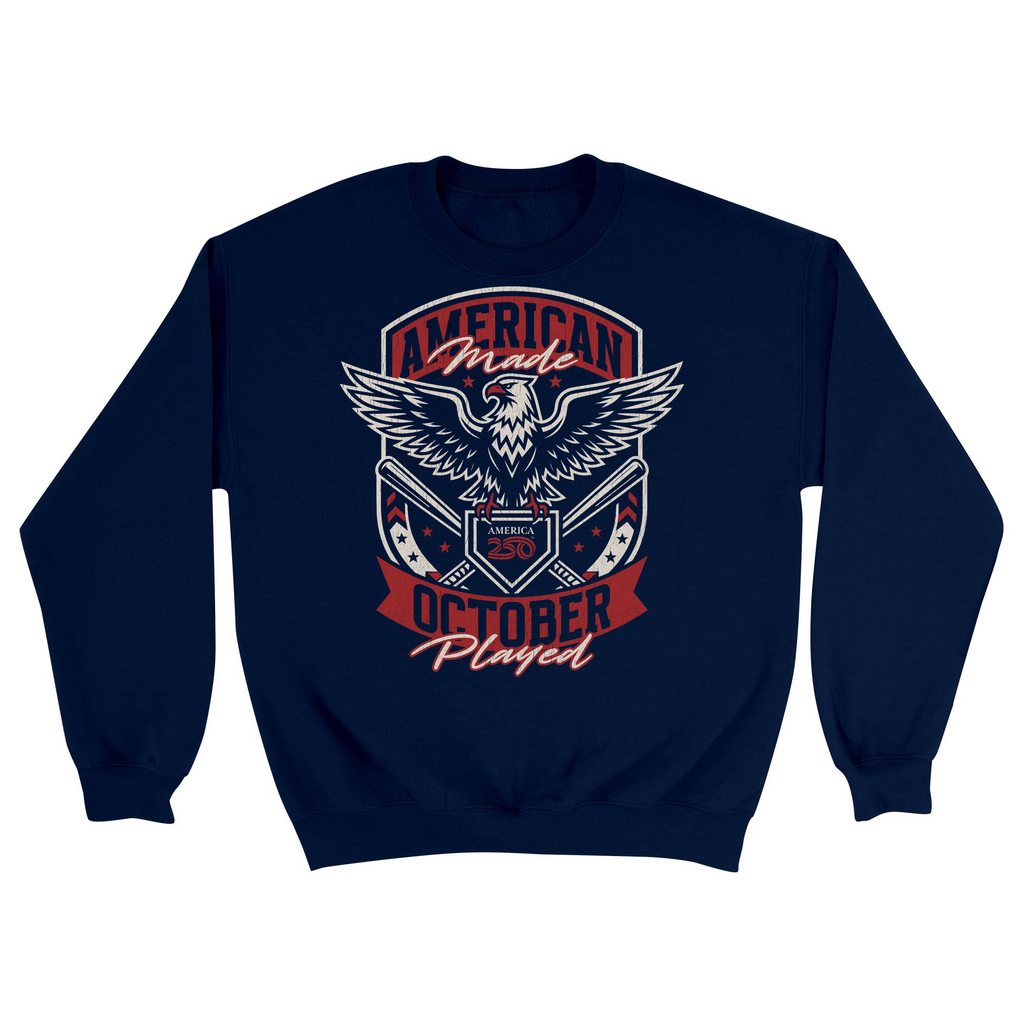 Unisex Small Navy Crewneck Sweatshirt