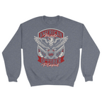 Unisex Small Dark Ash Crewneck Sweatshirt
