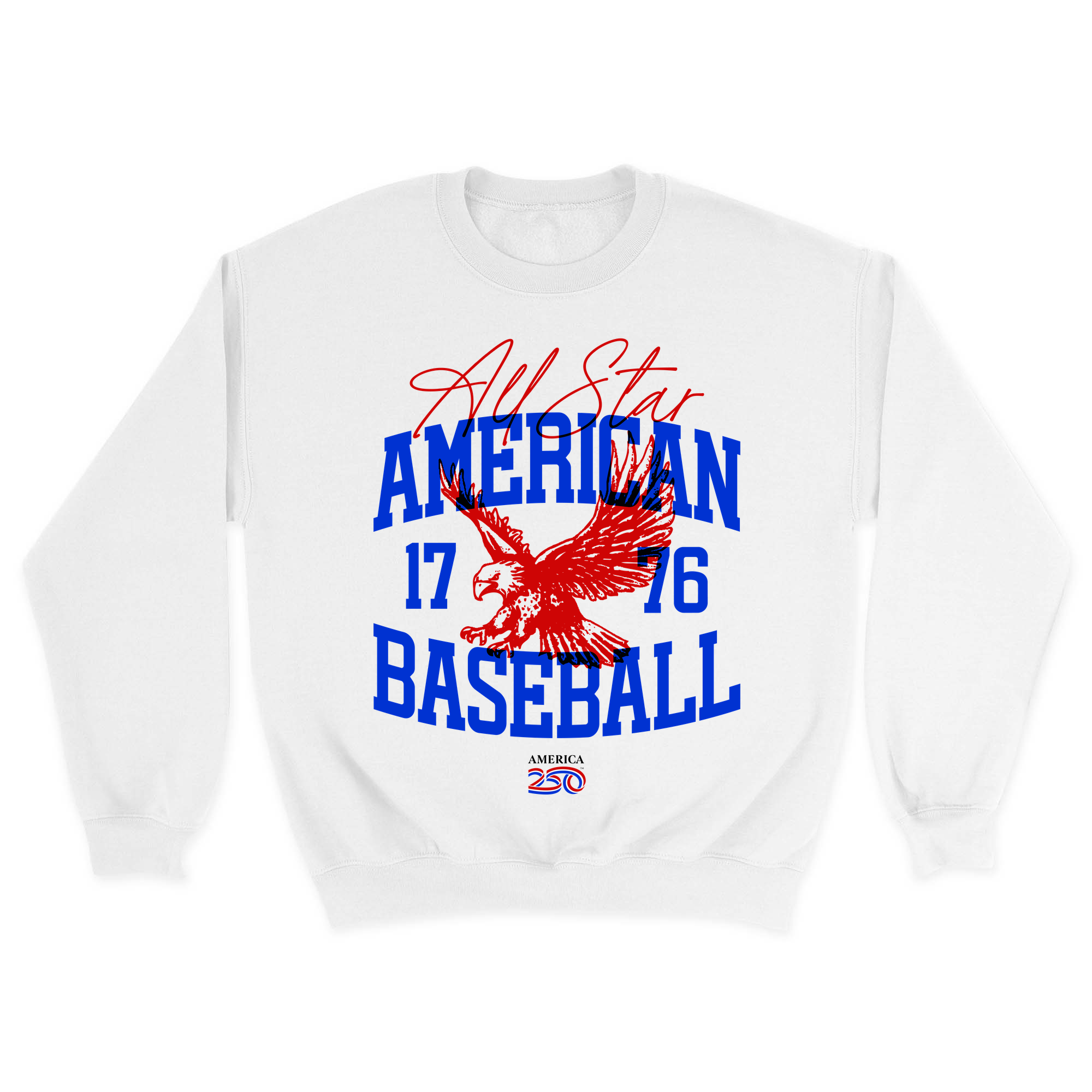 Unisex Small White Crewneck Sweatshirt